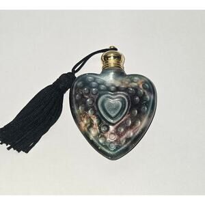 Rare Unigue French Iridescent Multi Color Mini Perfume Bottle
